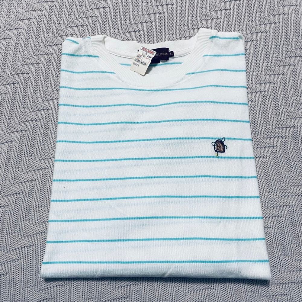 Vintage Ralph Lauren striped long sleeve tee NWT